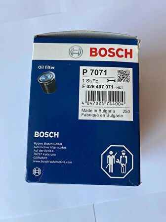 Bosch F026407071 Yağ Filtresi ANTARA 07-17 Captiva CRUZE Epica Lacetti Nubira 1.4 16V 2.0 CDTI 2.0D 93743595 93745425