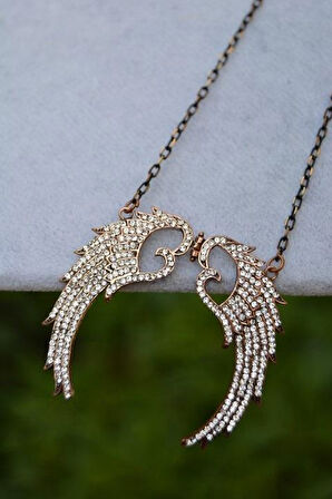 STONEAGE Pırlanta Melek Kanadı Kolye