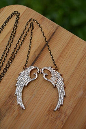 STONEAGE Pırlanta Melek Kanadı Kolye