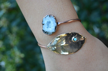 STONEAGE JEWELLERY Kalsit Taşlı Tasarım Bileklik