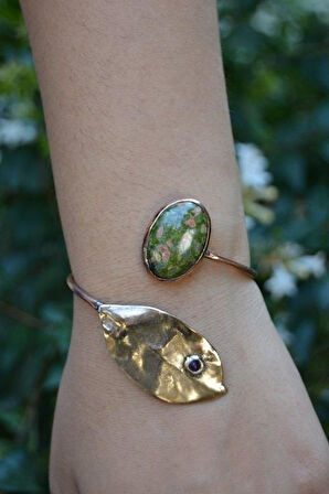 STONEAGE JEWELLERY Unakit Taşlı Tasarım Bileklik