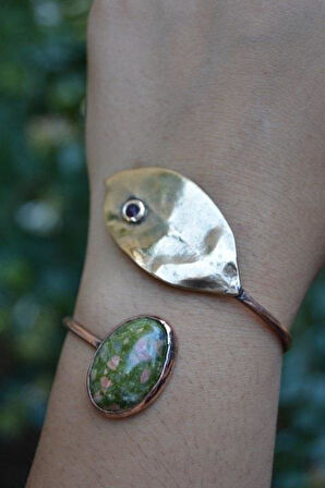 STONEAGE JEWELLERY Unakit Taşlı Tasarım Bileklik