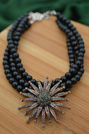 STONEAGE Kadın Güneş Kolye Özel Tasarım