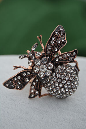 STONEAGE Zirkon Taşlı Ayarlanabilir Hayvan Figürlü Kadın Yüzük