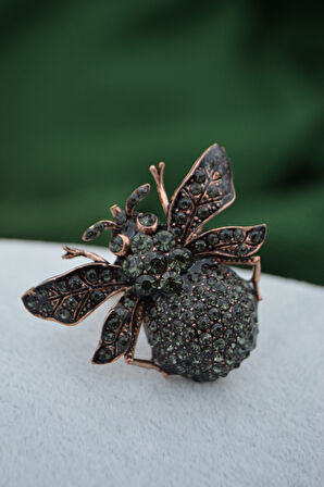 STONEAGE Kadın Yüzük Ayarlanabilir Hayvan Figürlü Zirkon Taşlı