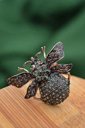 STONEAGE Kadın Yüzük Ayarlanabilir Hayvan Figürlü Zirkon Taşlı