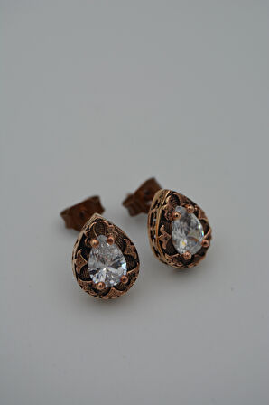 STONEAGE Elmas Model Bronz Küpe