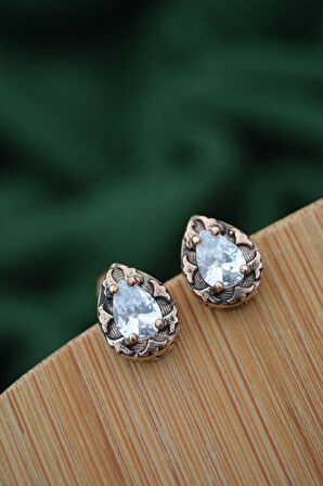 STONEAGE Elmas Model Bronz Küpe