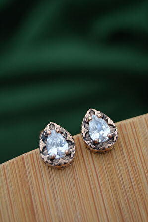 STONEAGE Elmas Model Bronz Küpe