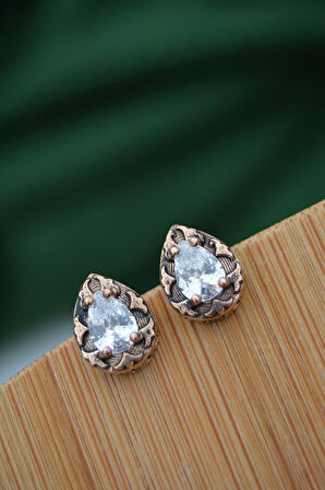 STONEAGE Elmas Model Bronz Küpe