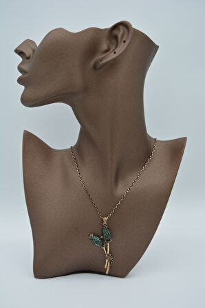 STONEAGE İkili Gül Goncası Kadın Kolye El Yapımı