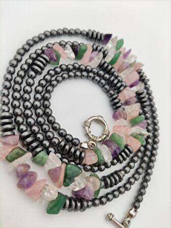 STONEAGE En Sevilen Taşlardan Gemici Kilitli Şifa Kolyesi