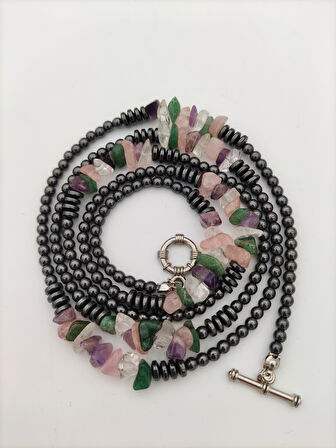 STONEAGE En Sevilen Taşlardan Gemici Kilitli Şifa Kolyesi