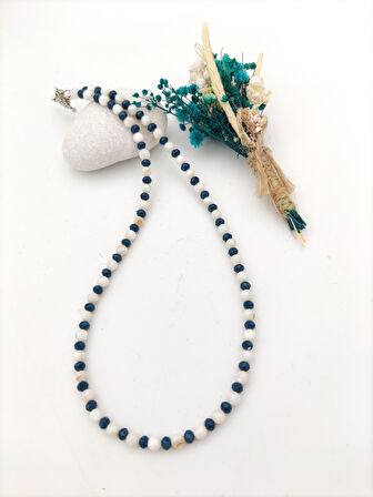 STONEAGE Şifa Kolyesi Sedef ve Çek Kristali