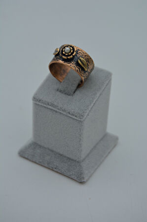 STONEAGE ÖZEL TASARIM İNCİLİ YÜZÜK