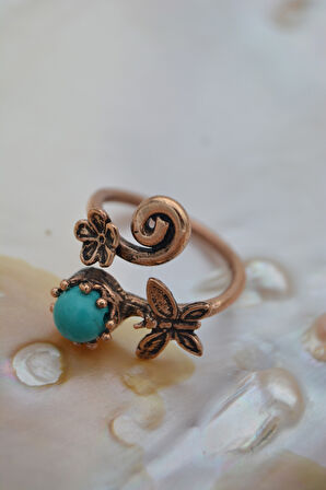 STONEAGE ÖZEL TARASIM TURKUAZ YÜZÜK