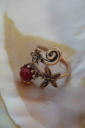 STONEAGE ÖZEL TARASIM MERCAN YÜZÜK