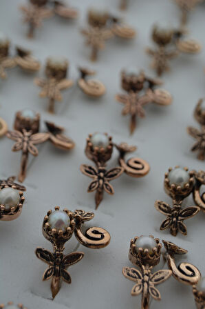 STONEAGE ÖZEL TARASIM İNCİLİ YÜZÜK