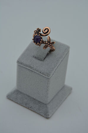 STONEAGE ÖZEL TARASIM AMETİST YÜZÜK