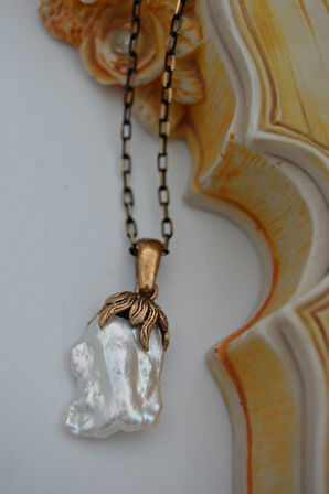 STONEAGE BAROK İNCİ KOLYE