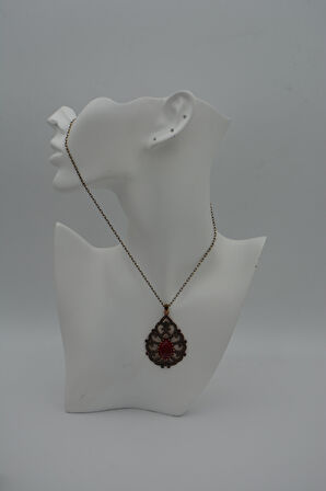 STONEAGE YAKUT TAŞLI SARAY KOLYESİ