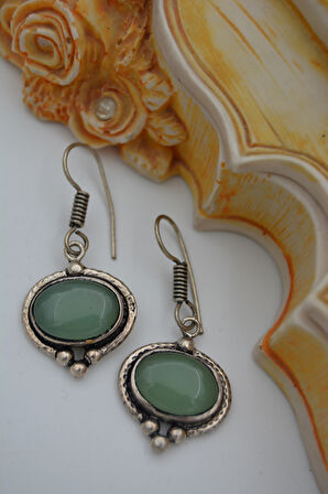 STONEAGE AVENTURİN TAŞLI KÜPE