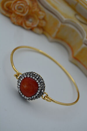 STONEAGE MERCAN TAŞLI EL YAPIMI BİLEKLİK