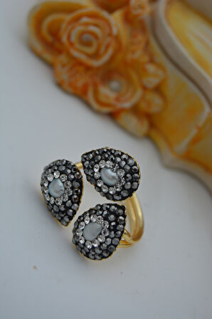 STONEAGE İNCİLİ TASARIM YÜZÜK