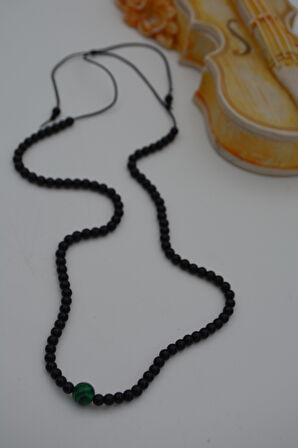 STONEAGE JEWELLERY Malahit ve Oniks Kolye