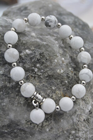 STONEAGE JEWELLERY Havlit Taşından Spor Bileklik