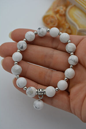 STONEAGE JEWELLERY Havlit Taşından Spor Bileklik