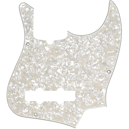 Fender Pickguard Jazz Bass 10 Hole 4-Ply Aged WMT
