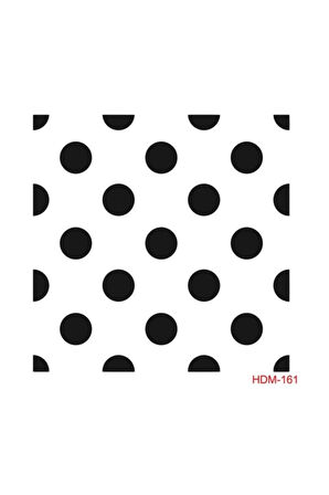 Nokta Stencil (şablon) 25x25 Cm Yuvarlak