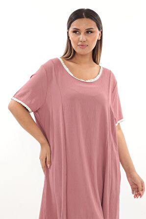 Cepli Yazlık Beden Elbise F10-2370