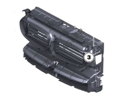 BMW - ÖN MASKE GÖZLÜK FAN PANELİ (MOTORSUZ) F10 2010-