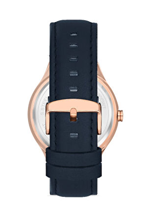 Lacivert Deri Kordon Erkek Kol Saati F11090b-t