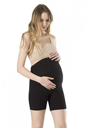 Modal Hamile Şor Kısa Yumuşak Olarak Tasarlanmış Boxer Şort 1110