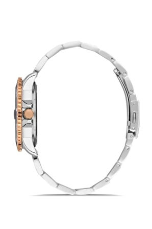 Rose ve Gümüş Çelik Kordon Erkek Kol Saati F11238A-E2