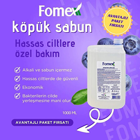 F113 Antibakteriyel Köpük Sabun 1000 ml 6 Adet