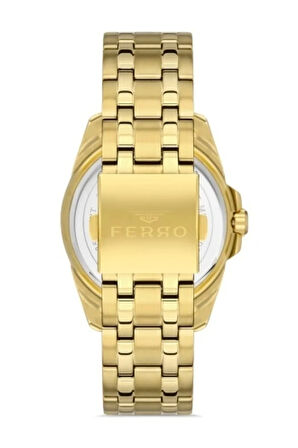 Sarı Çelik Kordon Erkek Kol Saati F11323A-B