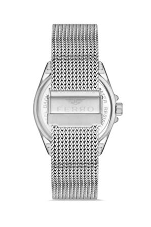 Gümüş Hasır Kordon Erkek Kol Saati F11332c-a3