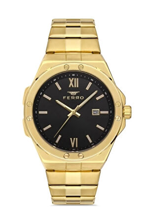 Sarı Çelik Kordon Erkek Kol Saati F11357A-B2