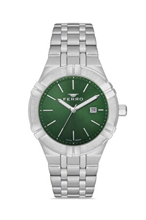 Gümüş Çelik Kordon Erkek Kol Saati F11484A-A6