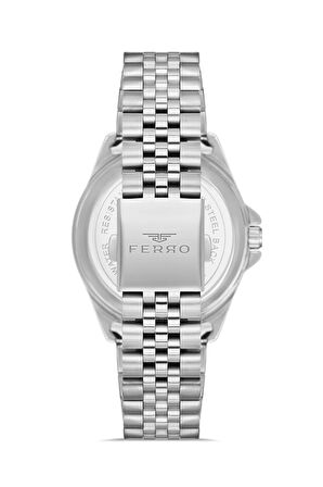 Gümüş Çelik Kordon Erkek Kol Saati F11541AWT-A15