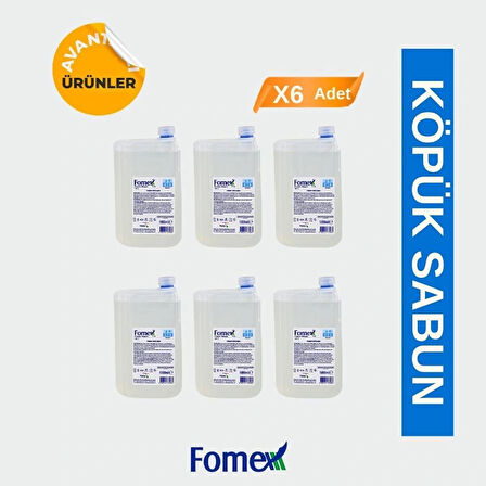 F116 Köpük Sabun 1000 ml Standart 6 Adet