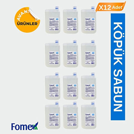 F116 Köpük Sabun 1000 ml Standart 12 Adet
