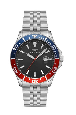 Gümüş Çelik Kordon Erkek Kol Saati F11922a-a5