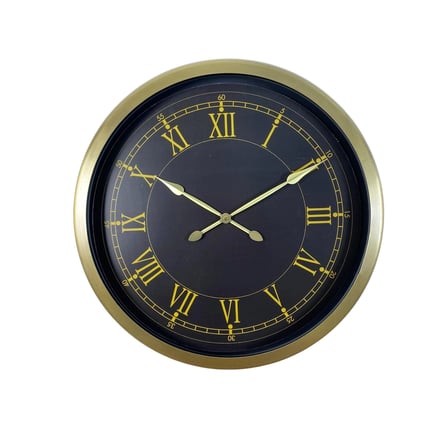 Retro Roma Rakamlı 60 x 60 Cm Metal Duvar Saati iegxx