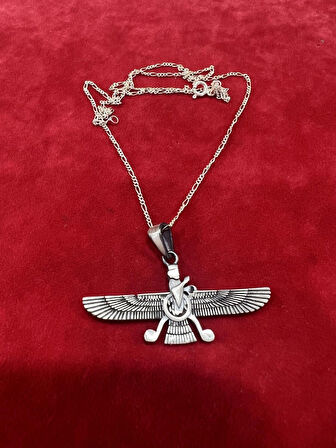 Ahura Mazda Simge Gümüş Kolye
