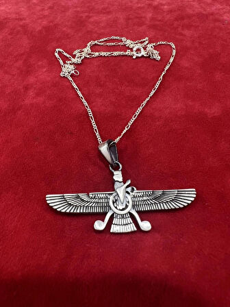 Ahura Mazda Simge Gümüş Kolye
